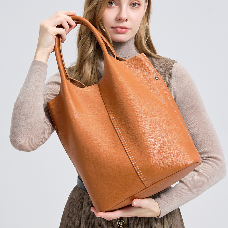 Interior Design News - Echt lederen dames commuter grote draagtas