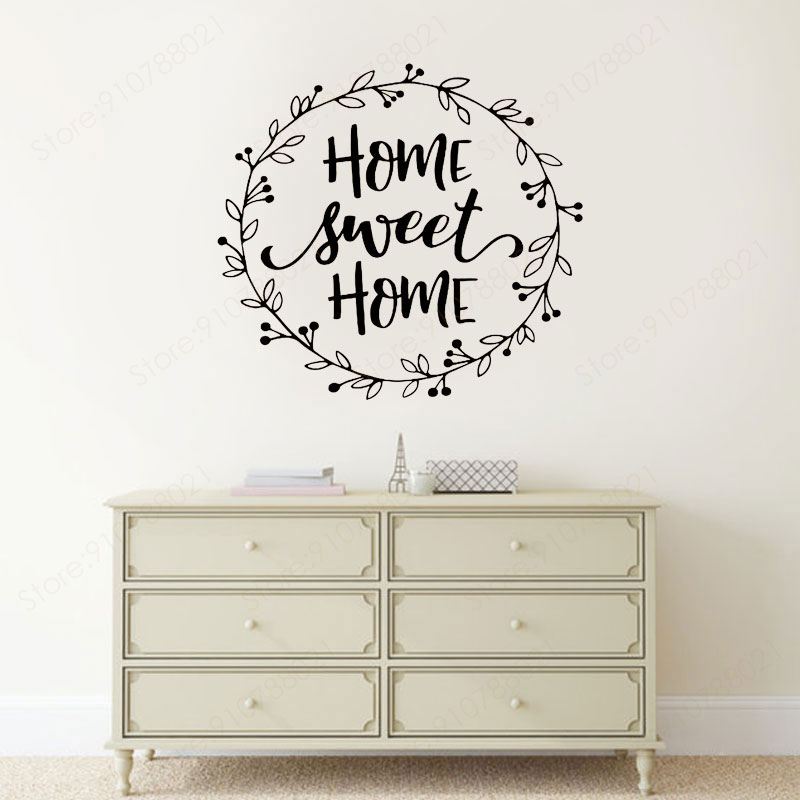 Interior Design Quotes - Home Sweet Home Quotes Muursticker Vinyl