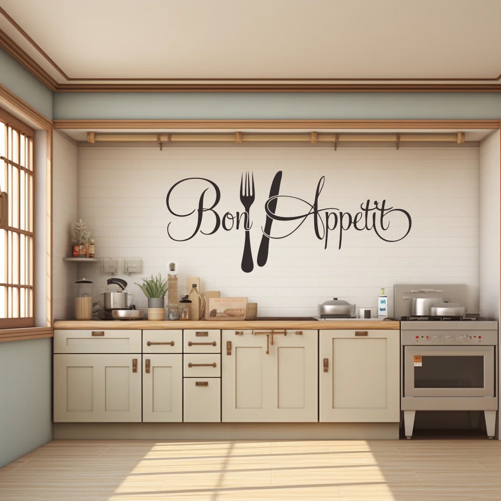Interior Design Kitchen - 1 Pc Bon Appétit Met Vork
