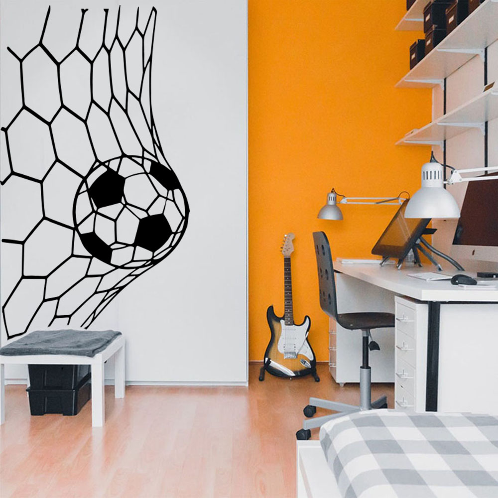 Interior Design Magazine - Grote Soceer Doel Netto Muursticker Speelkamer