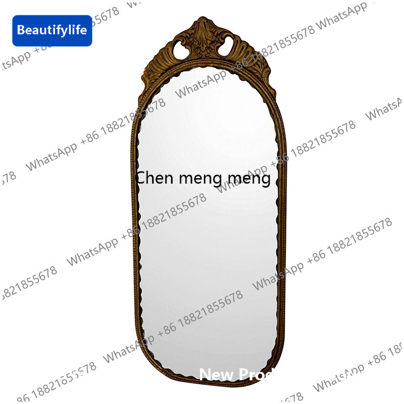 Arch Mirror Leaning - Europese retro gebogen vloer spiegel b567,