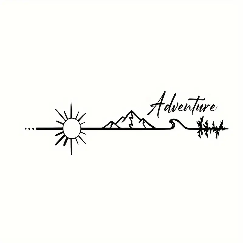 Interior Design Magazine - Camping Outdoor Avontuur Vinyl Sticker, Camper