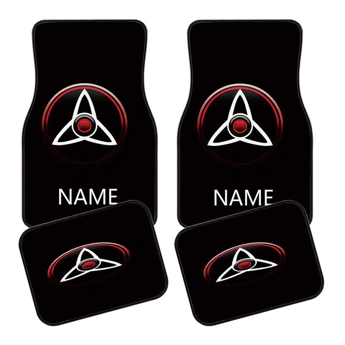 Interior Design Name - 4 stuks automatten met naam/tekst en