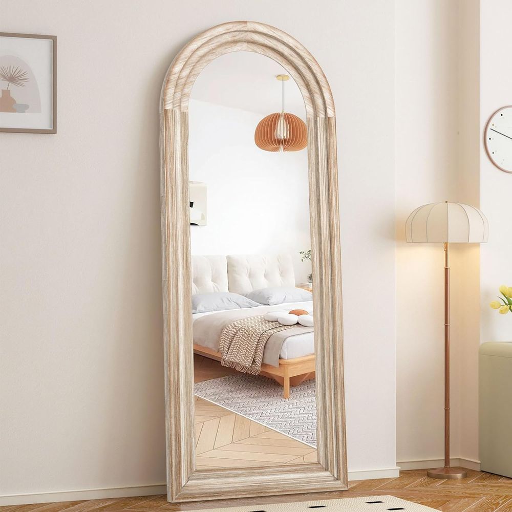 Arch Mirror Leaning - Gebogen spiegel op volle lengte met