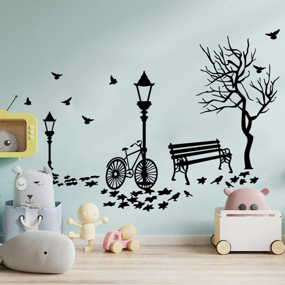 Moderne herfst landschap fiets - Interior Design Magazine recensie en prijs