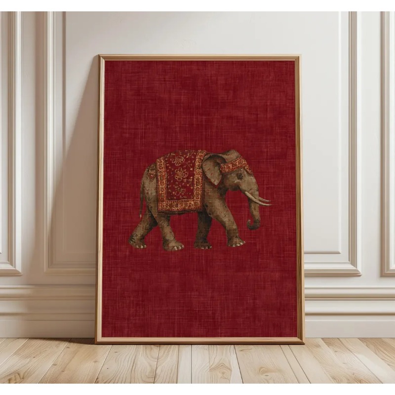 Indische Olifant Patroonprint, - Interior Design Layout recensie en prijs