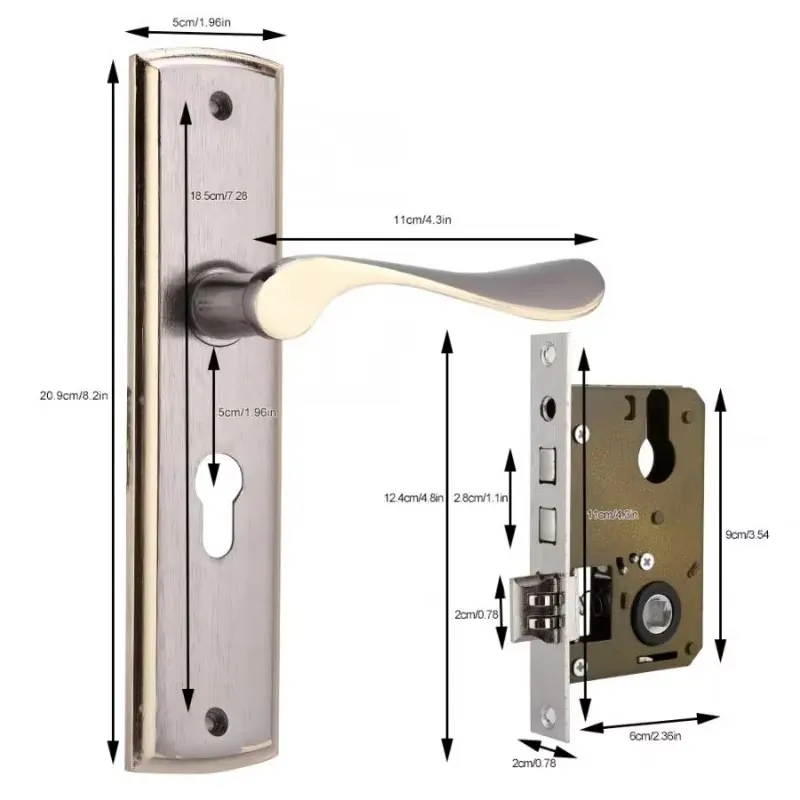 Gouden Deurklink Slot Stille H - Interior Design Kitchen recensie en prijs