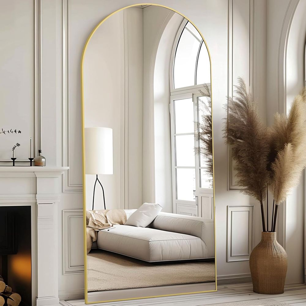 Gebogen spiegel over de volle  - Arch Mirror Leaning recensie en prijs
