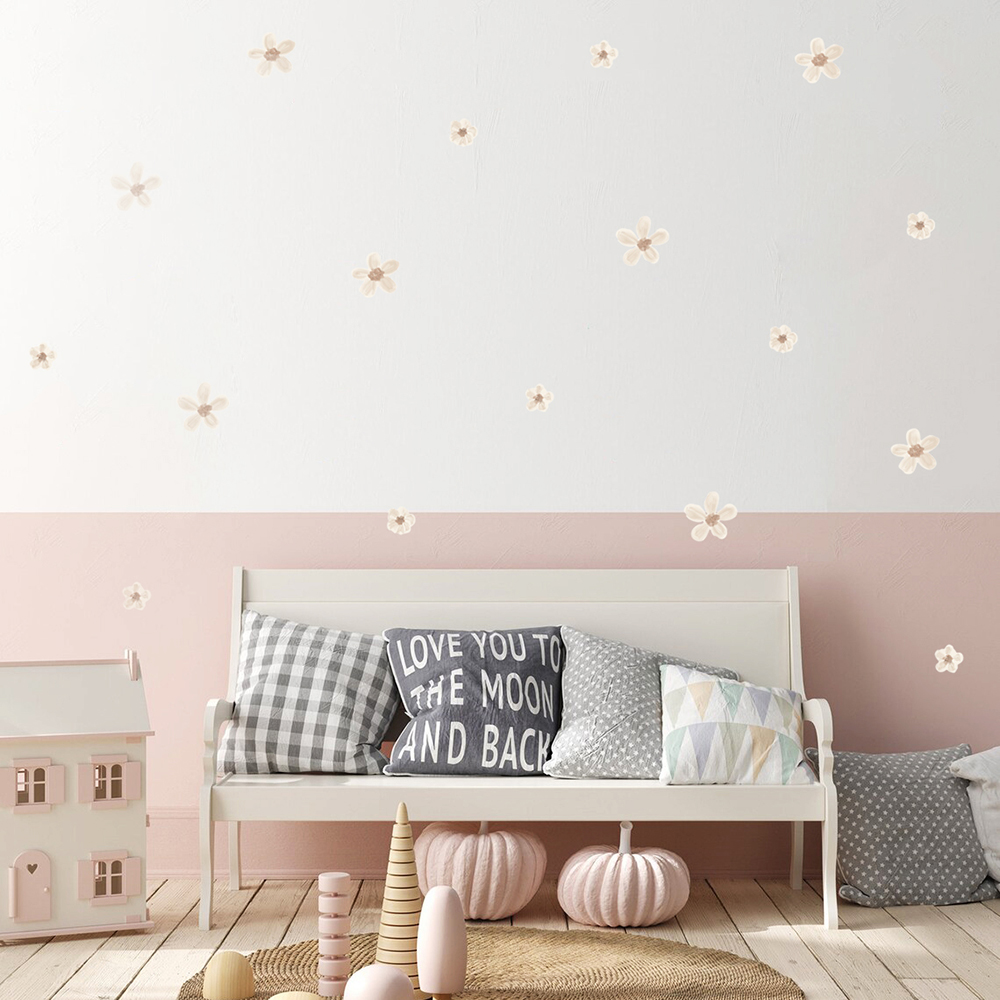 Boho effen gekleurde bloemen k - Interior Design Quotes recensie en prijs
