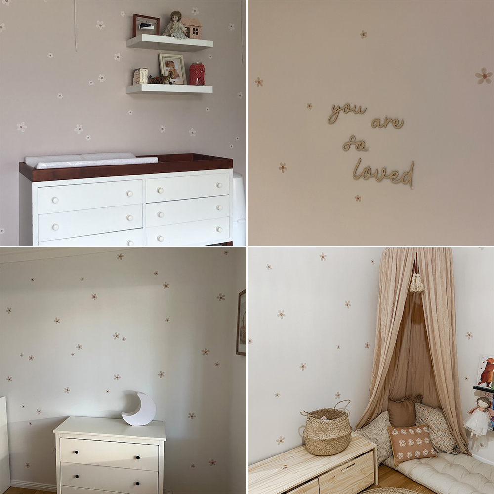 Boho effen gekleurde bloemen k - Interior Design Quotes recensie en prijs