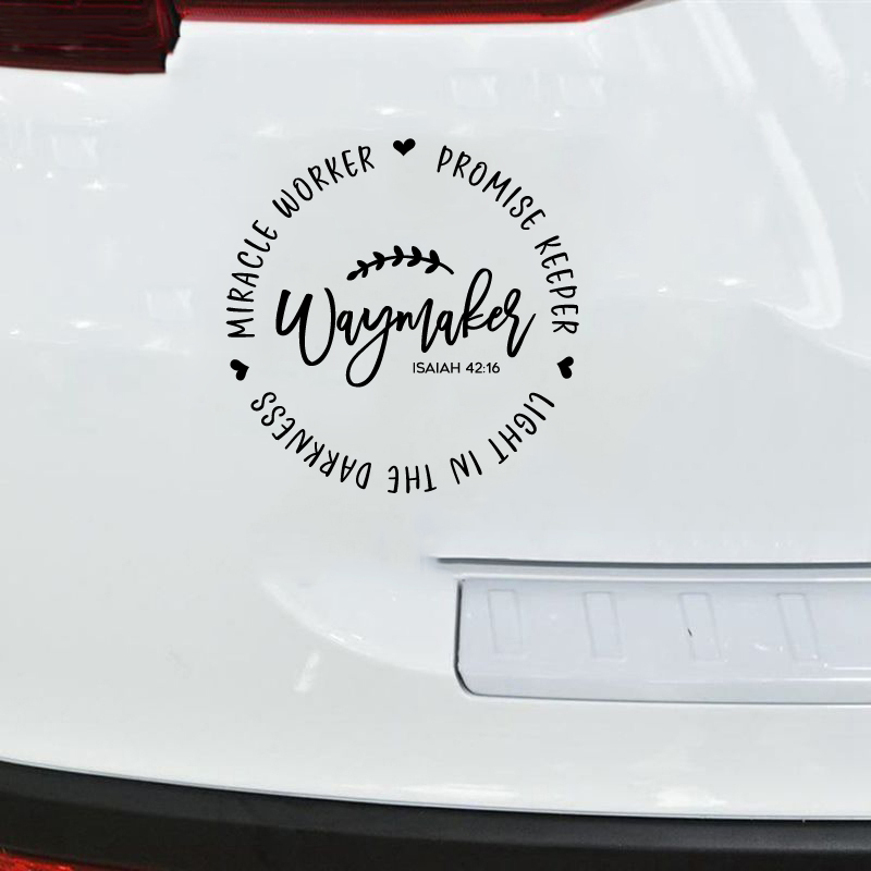 Waymaker Christian Quote Vinyl - Interior Design Quotes recensie en prijs