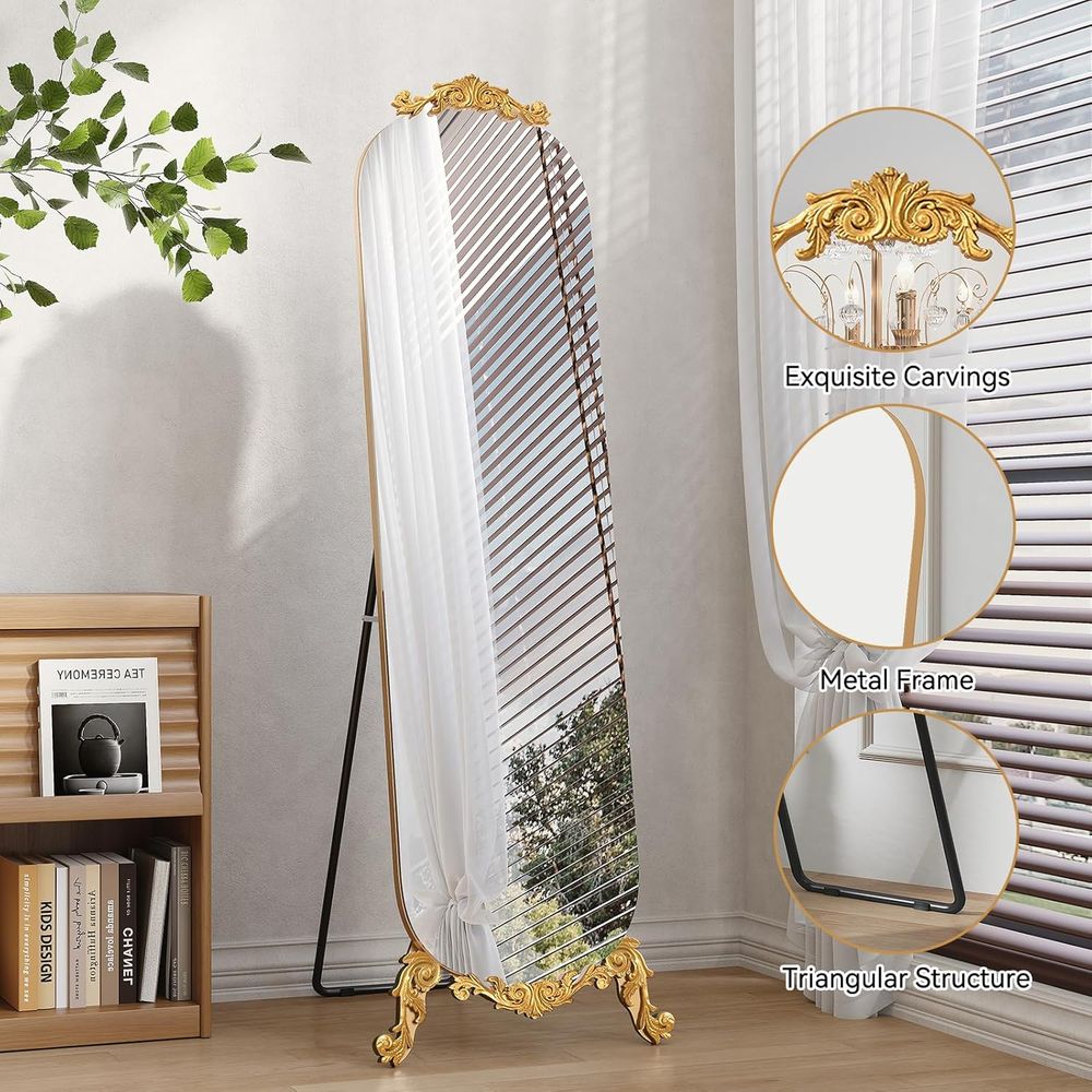 Gebogen spiegel op volle lengt - Arch Mirror Leaning recensie en prijs