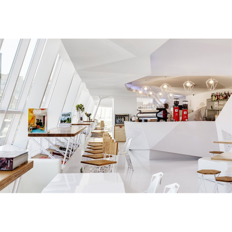 Koffiecounterontwerp van hoge  - Interior Design Layout recensie en prijs