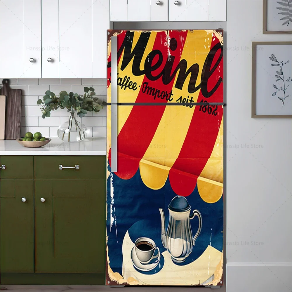 Retro Koffie Achtergrond Koelk - Interior Design Kitchen recensie en prijs