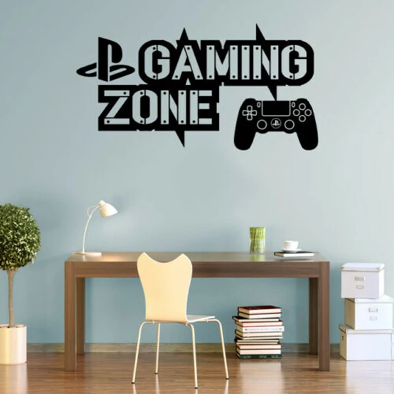 Ps4 gaming zone muurstickers s - Interior Design Magazine recensie en prijs