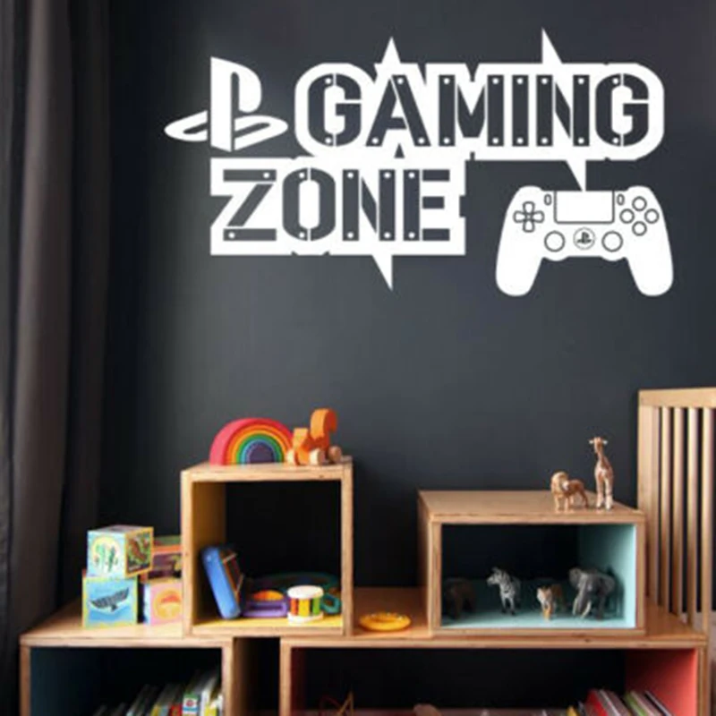 Ps4 gaming zone muurstickers s - Interior Design Magazine recensie en prijs