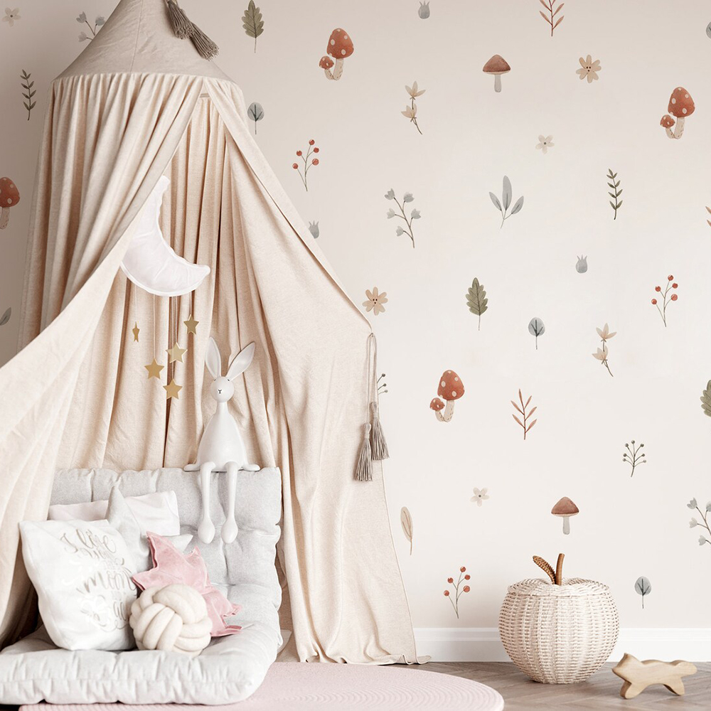 Boho Cartoon Paddestoel Tak Bl - Interior Design Quotes recensie en prijs