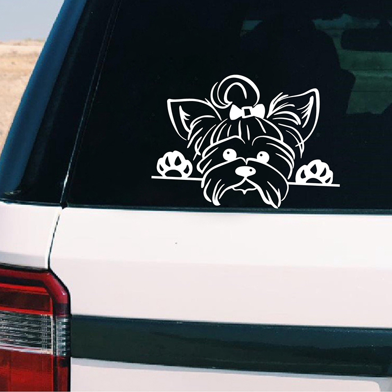 Yorkshire Terrier vinyl sticke - Interior Design Magazine recensie en prijs