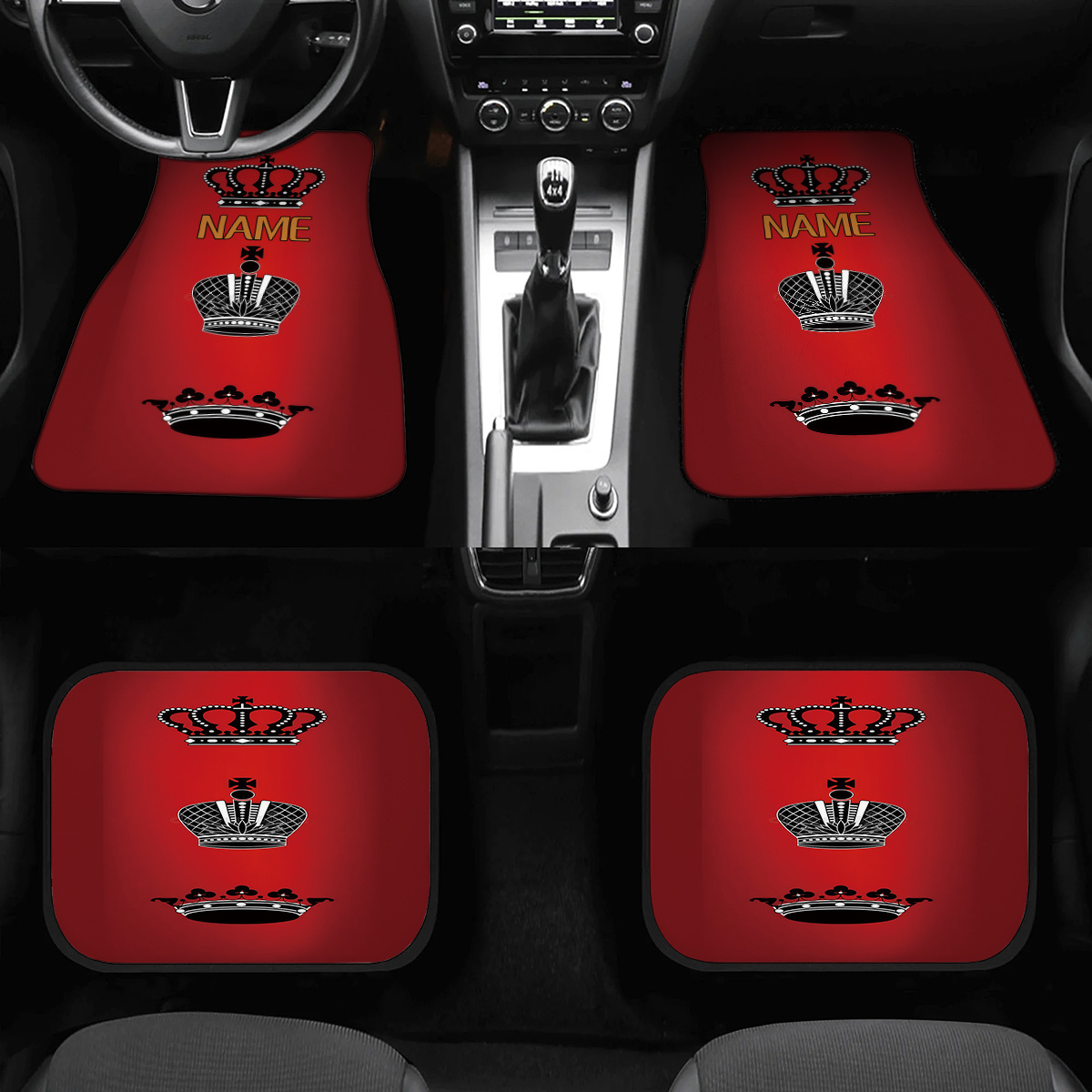 4 stuks aanpasbare autovloerma - Interior Design Name recensie en prijs