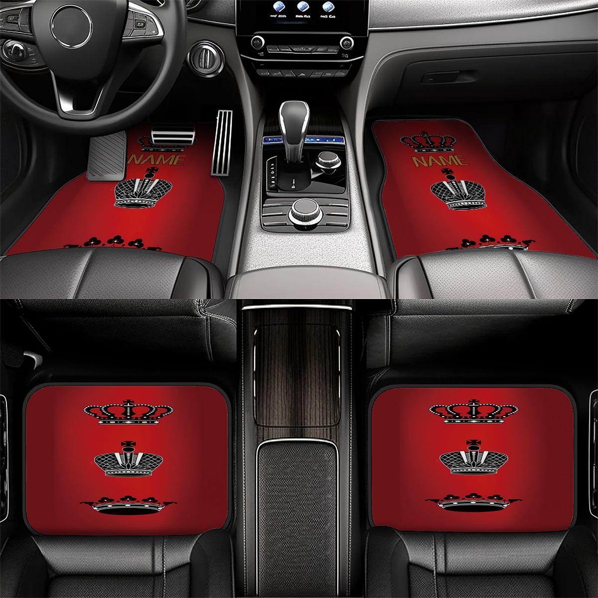 4 stuks aanpasbare autovloerma - Interior Design Name recensie en prijs