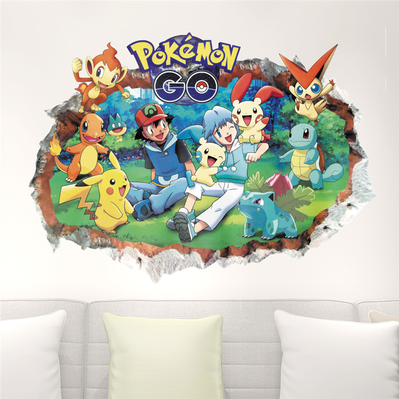 Cartoon Pokémon Pikachu Muurst - Interior Design Magazine recensie en prijs
