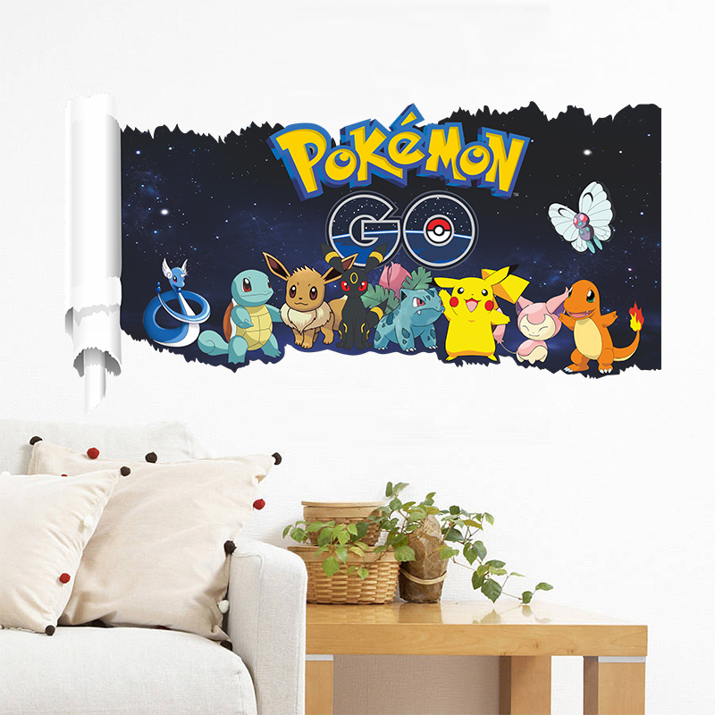Cartoon Pokémon Pikachu Muurst - Interior Design Magazine recensie en prijs