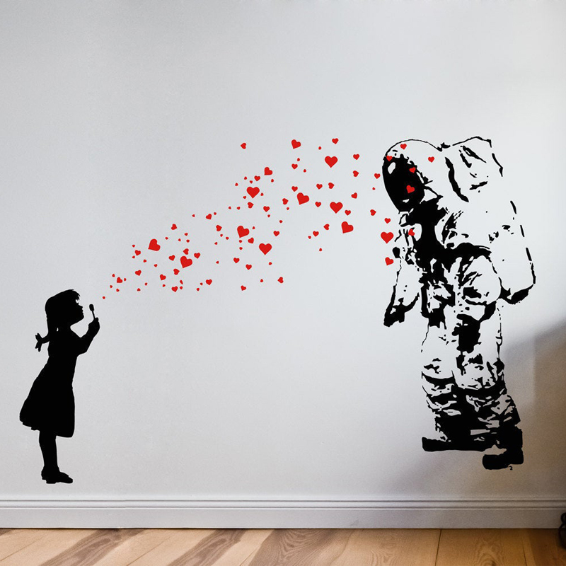 Wall Decal ASTRONAUT & HEART B - Interior Design Layout recensie en prijs