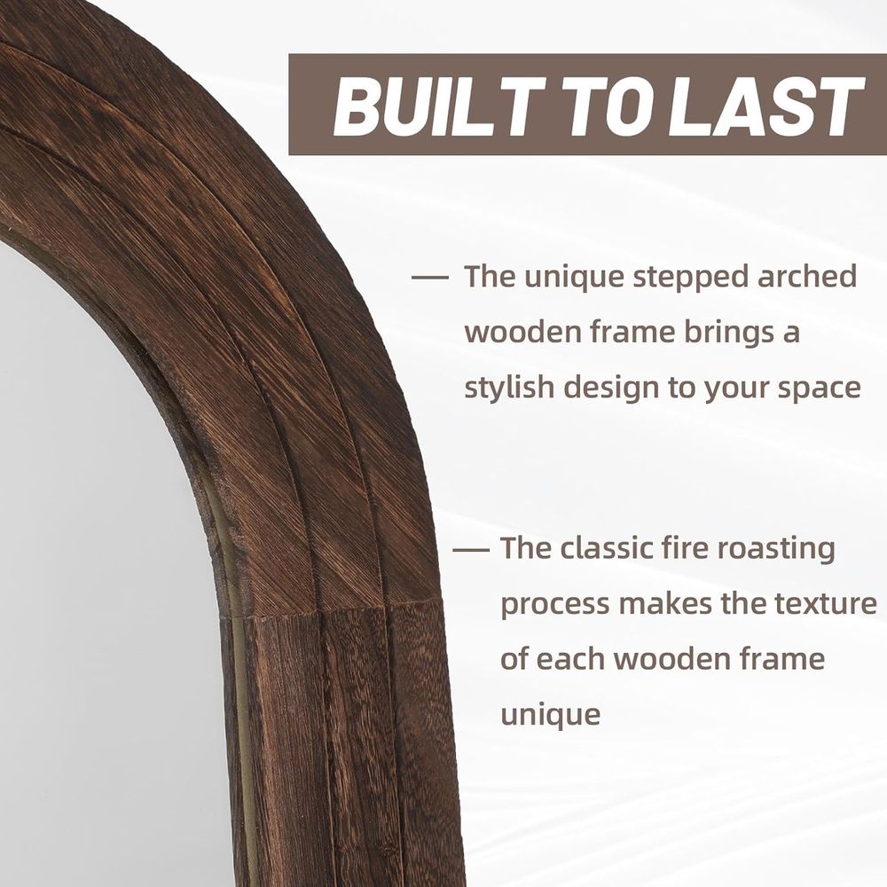 Gebogen spiegel op volle lengt - Arch Mirror Leaning recensie en prijs