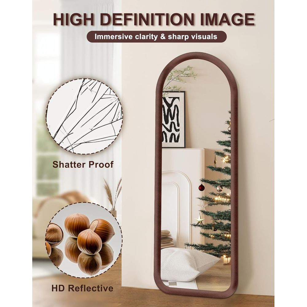 Gebogen spiegel op volle lengt - Arch Mirror Leaning recensie en prijs
