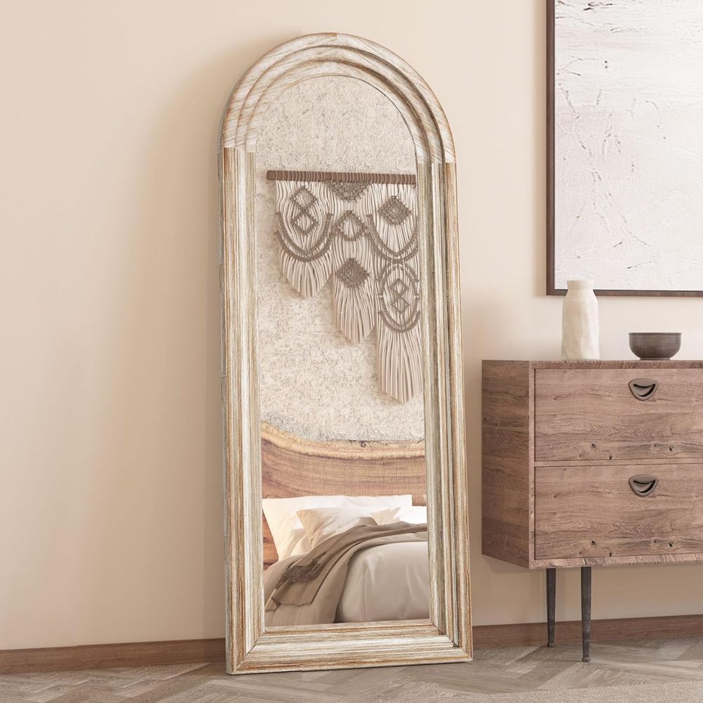 Gebogen spiegel op volle lengt - Arch Mirror Leaning recensie en prijs