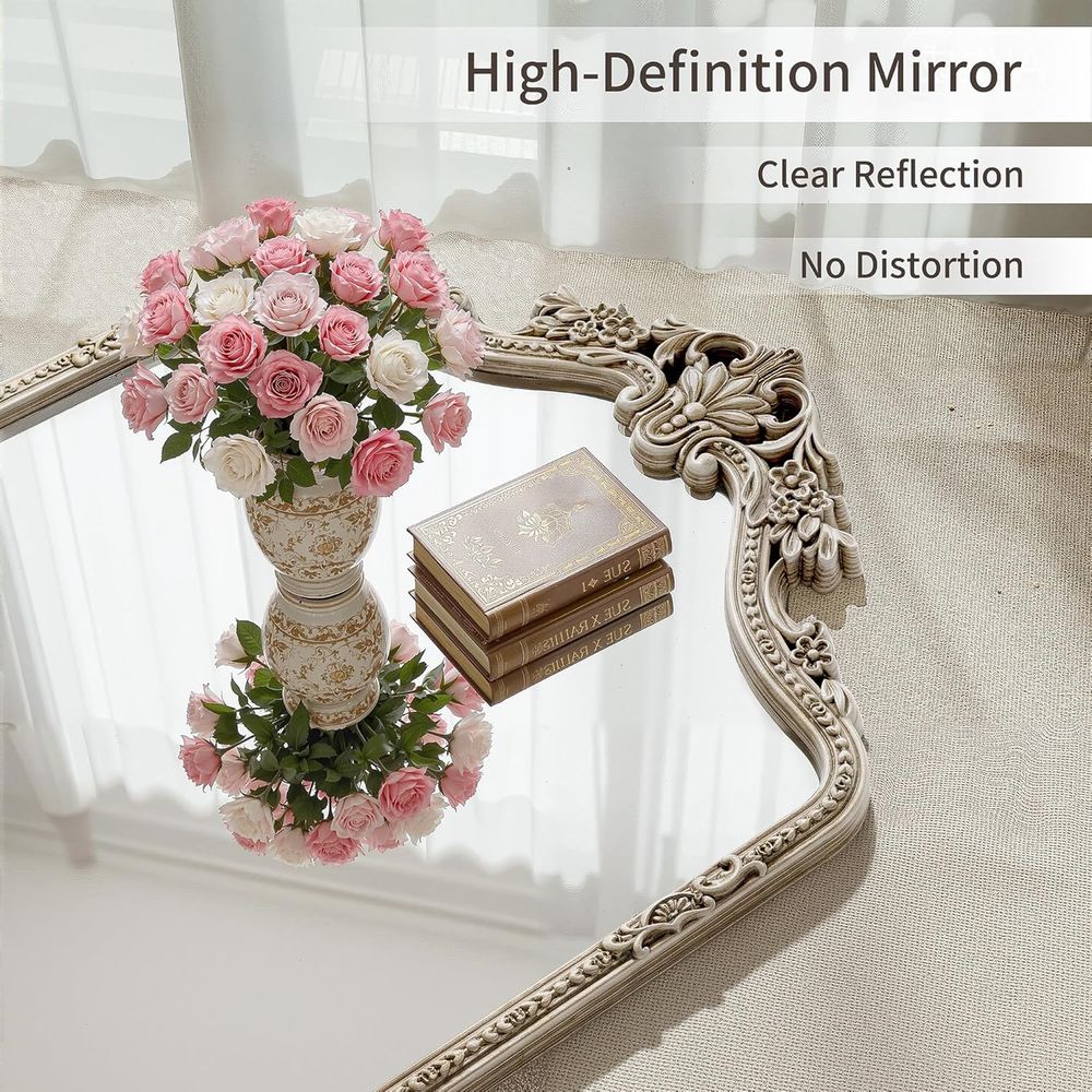 Wandspiegel met gebogen frame, - Arch Mirror Leaning recensie en prijs