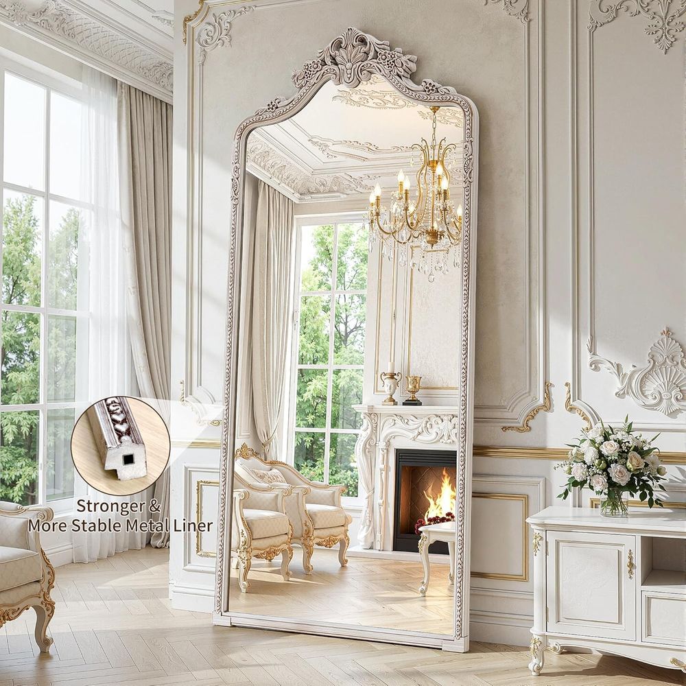 Wandspiegel met gebogen frame, - Arch Mirror Leaning recensie en prijs